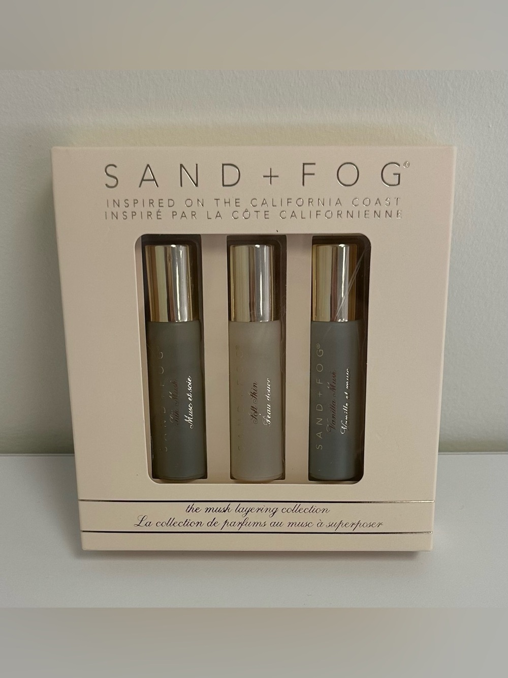 New SAND+FOG Trio Body Oil Rollers Set